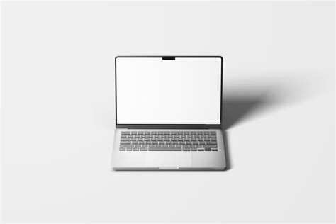 Macbook Pro With Open Display Mockup Mockup World