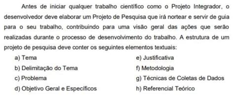 Projeto Integrador PI Como Fazer Exemplos De Trabalhos Prontos No