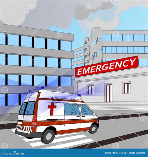 Emergency Stock Vector Illustration Of Ambulance Hospital 26511527