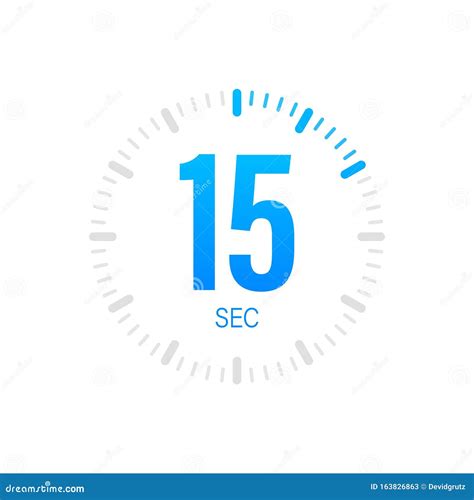 60 Second Timer Clock. 60 Sec Stopwatch Icon Countdown Time Digital ...