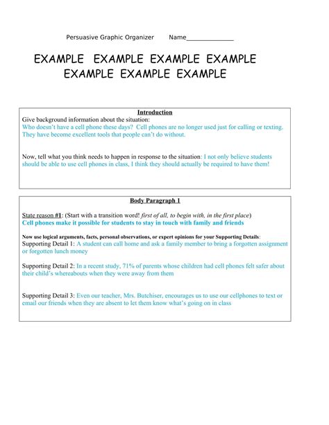 Free Printable Persuasive Essay Templates Pdf Word Fill The Blank