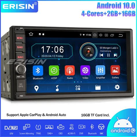 Erisin Doppio Din Car Stereo Multimedia Autoradio Dab Android