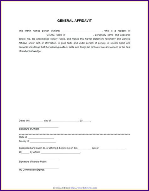 Sample Sworn Affidavit Free Printable Documents The Best Porn Website