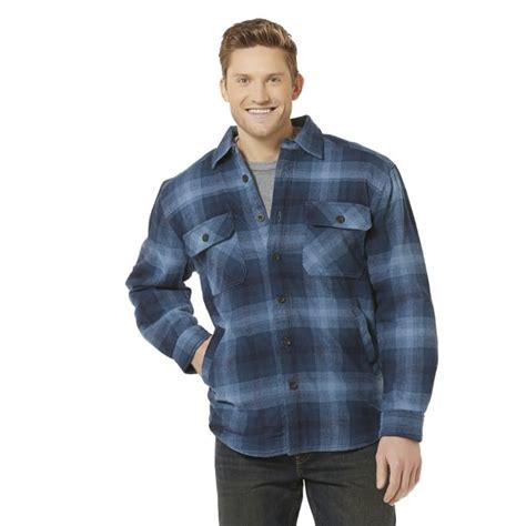 Outdoor Life Men S Lined Flannel Shirt Jacket Plaid