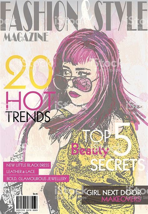 Fashion Magazine Cover Design Template