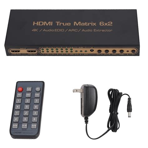 In Out Hdmi Matrix Switch Splitter Remote Control K K P