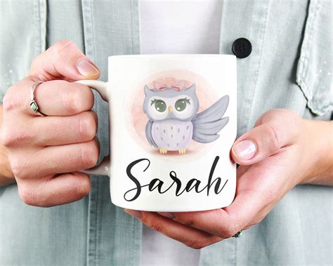 Owl Mug Ceramic Owl Coffee Cup For Women Owl T Owl Ts Etsy