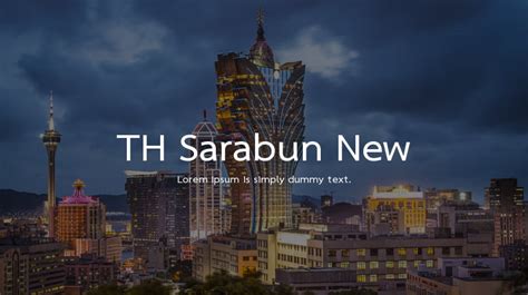 TH Sarabun New Font Family : Download Free for Desktop & Webfont