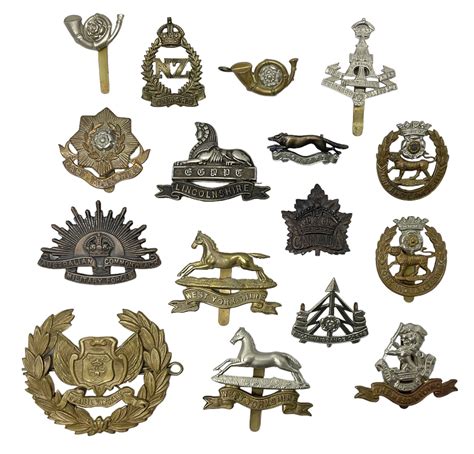 South African Army Orange Free State Artillery Badge Three Commonwealth Badges And Twelve