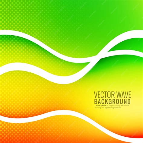 Premium Vector Abstract Colorful Wave Background Vector