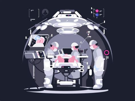 operation room animation  kit animation vector art design