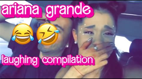 Ariana Grande Bursting With Laughter Youtube