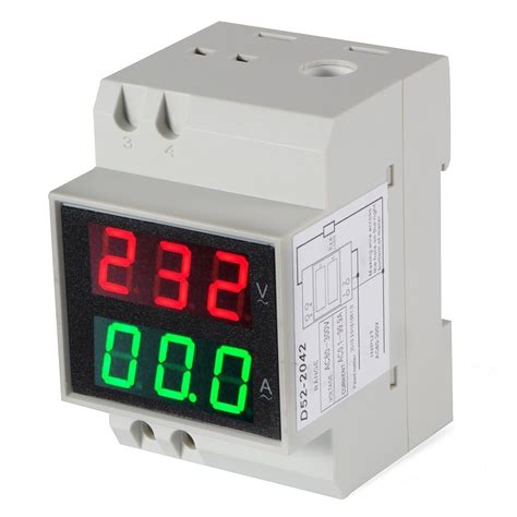 Ammeters Digital Voltage Ampere Meter Din Rail For Test Current And