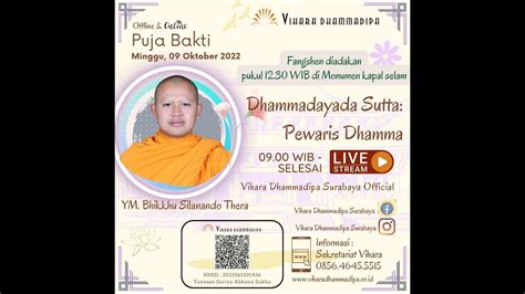 YM Bhikkhu Silanando Thera Puja Bhakti Umum Vihara Dhammadipa