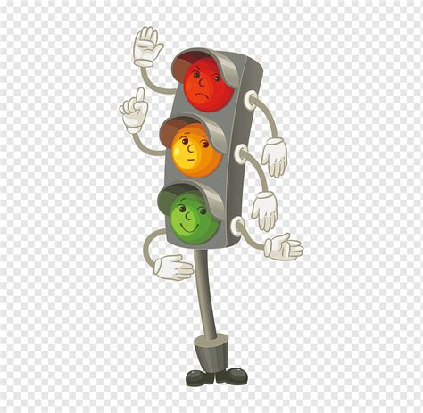 Cartoon Traffic Lights Traffic Light Light Hand Png Pngwing