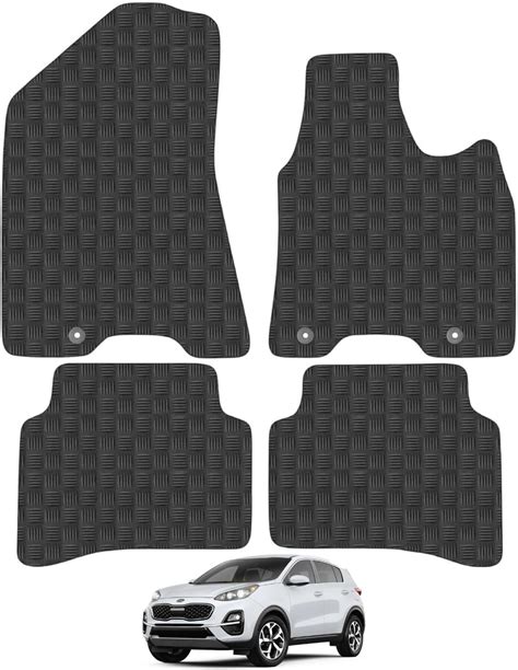 Car Mats Compatible With Kia Sportage Press Stud Tailored