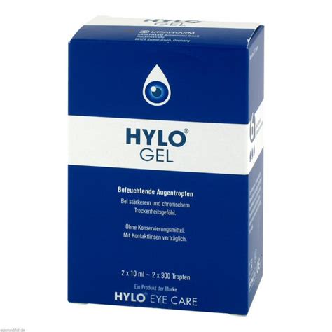 Hylo Gel Augentropfen X Ml Preisvergleich Pzn Medipreis De