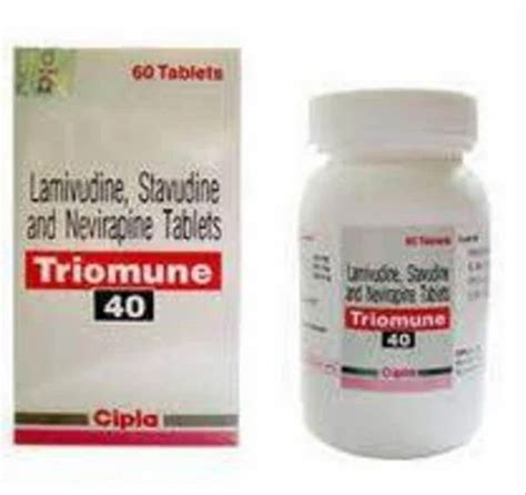 Triomune Lamivudine Stavudine And Nevirapine Tablets Ip Cipla Ltd At