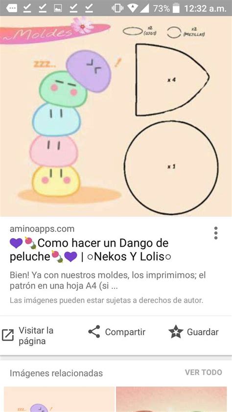 Pin De En Guardado R Pido Dango Peluche Patrones Imprimir Sobres