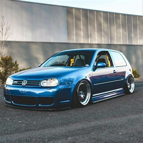 Golf Mk4 R32 Bagged Stanced Vw Golf Mk4 Volkswagen Golf Gti Car Volkswagen