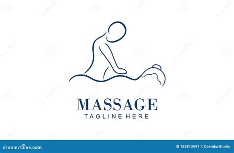 Body Massage Logo Vector Illustration Stock Vector Illustration Of