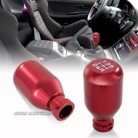 Purchase Universal Jdm Type R Style 5 Speed Manual Aluminum Gear Stick Shift Knob Red In Rowland