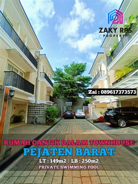 Dijual Rumah Cantik Siap Huni Dalam Townhouse Di Pejaten Barat Jakarta