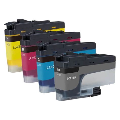 Brother LC406 Ink Cartridges Combo Pack Of 4 47 96