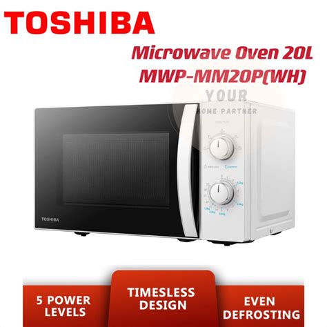 Toshiba Microwave Oven 20L MWP MM20P WH Shopee Malaysia