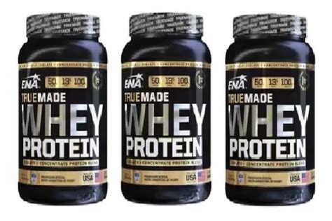 Whey Protein True Made X 1kg Ena X 3 Unidades Chocolate