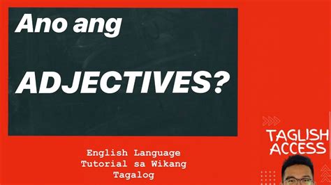 Tagalog Adjectives