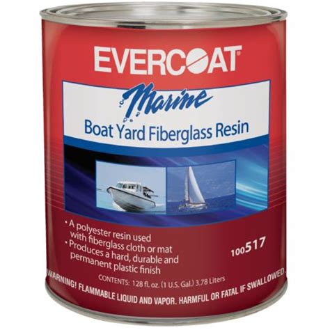 Evercoat Marine Boat Yard Fiberglass Resin With Liquid Hardener Academy