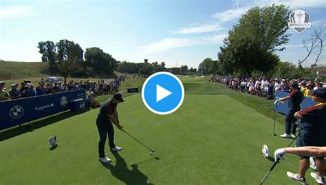 Watch Viktor Hovland Makes Hole In One On Par During Ryder Cup