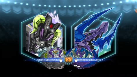 STONE NEMESIS N7 VS BERSERK LINWIRM L7 BEYBLADE BURST App YouTube