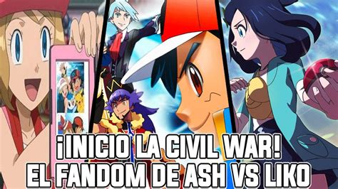 TEAM DEL CAMPEON ASH VS TEAM LIKO INICIA LA CIVIL WAR EN POKEMON