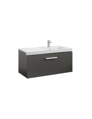 Mueble Lavabo Roca Prisma Caj N Gris Lavabo A Derecha