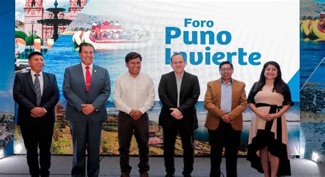 ProInversión Puno presenta 23 proyectos por más de S 4 000 millones