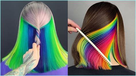 Rainbow Hair Colours Transformations Amazing Hairstyles