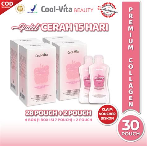 Coolvita Collagen Drink Langsung Minum 3000mg Kolagen Rasa Buah Segar