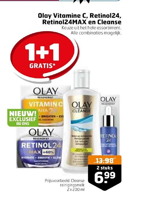 Olay Vitamine C Retinol Retinol Max En Cleanse Stuks Aanbieding