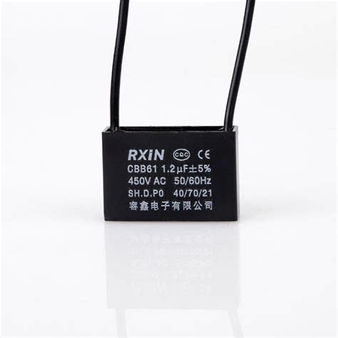 Rxin 12uf Capacitor Cbb61 12uf 450vac Wires ±5 5060hz Ceiling Fan