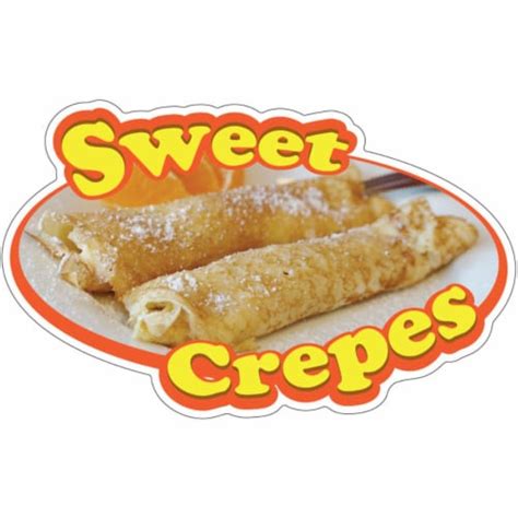 Signmission 12 In Sweet Crepes Decal Concession Stand Food Truck