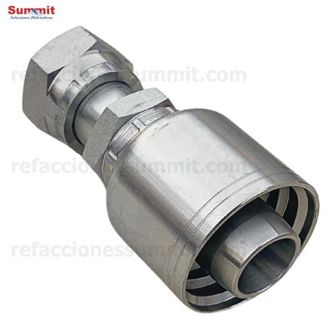 Conector Recto Rosca Orfs Cara Plana Seal Lok Hembra Manguera