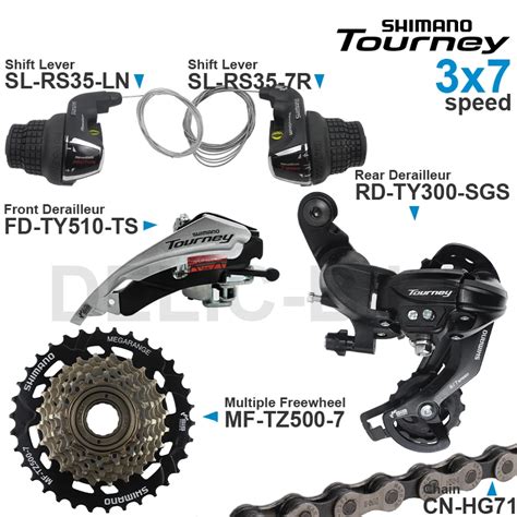 SHIMANO TOURNEY 3x6 3x7 Speed Groupset Include SL RS35 Shifter RD TY300