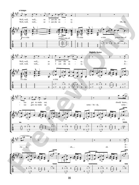 In My Time of Dying: Guitar: Led Zeppelin - Digital Sheet Music Download