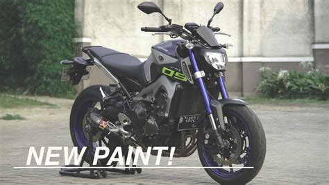 New Paint For My Yamaha Mt 09 Motovlogindonesia Youtube