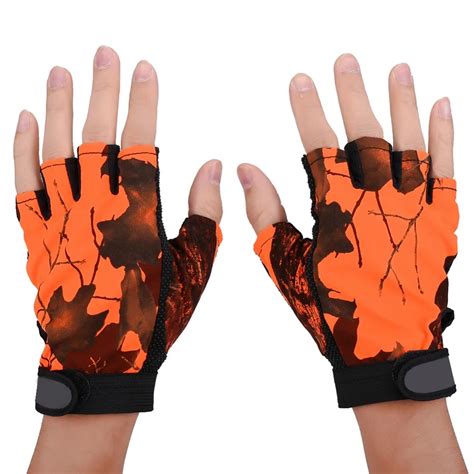 Waterproof Winter Fishing Gloves Half finger Anti hook Fly Fishing ...