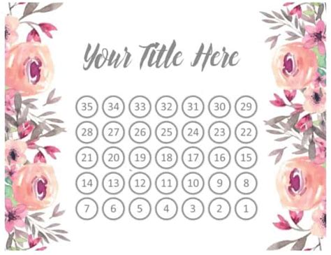 Free Printable Countdown Calendar Template Customize Online Countdown