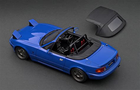 IG3199 1 18 Eunos Roadster NA Blue LINE UP 公式 ignition model