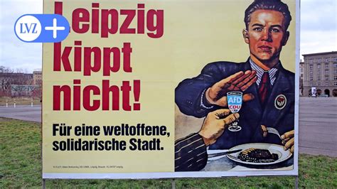 OBM Wahl in Leipzig Plakat mit sowjetischem Bezug sorgt für Diskussionen